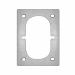 Mounting plate for double lashing eye