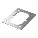 Mounting plate for double lashing eye