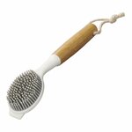 Dishwashing brush silicone 24.5 cm dia 7 cm x 5 cm bamboo