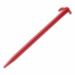 Tent peg 30cm plastic 6 pieces in polybag