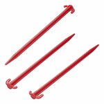 Tent peg 30cm plastic 6 pieces in polybag