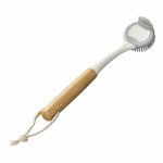 Dishwashing brush silicone 30.5 cm dia 6 cm bamboo