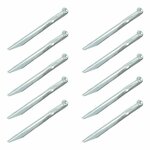 Tent peg 22 cm metal half-round 10 pieces in polybag