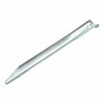 Tent peg 22 cm metal half-round 10 pieces in polybag