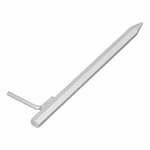Ground peg 30 cm galvanised steel with L-hook