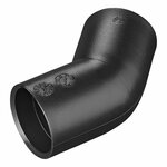 Drainage pipe corner piece 45 PE black