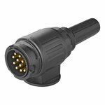 Plug 13-pin PVC type Jaeger with 1-hole grommet