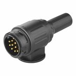 Plug 13-pin PVC type Jaeger with 2-hole tulle