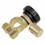 Battery terminal (-) with circuit breaker round