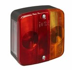 Rear light 4 functions 98x104mm incl. bulbs