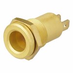 Flush-mounted socket DIN 12V brass