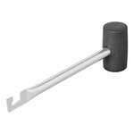 Hammer rubber with peg puller