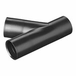 Drain pipe Y-piece PE black
