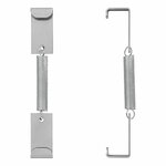 License plate clamp with spring - set of 4