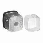 Marker light white 66x62mm with reflector