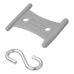 Hanger with S-hook for tent rail 5/6mm and 7/8mm - set of 6
