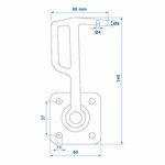 Flap hook no. 0 left