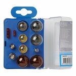 Spare bulb set for trailer caravan 12-piece