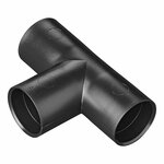 Drain pipe T-piece PE black