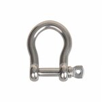 Shackle short 8mm, A4 stainless steel AISI 316, 3,500 daN