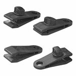 Tent carpet clips with screw - set of 4