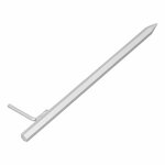 Ground peg 40 cm galvanized steel with L-hook