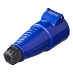 CEE counter plug 16A fixed housing blue