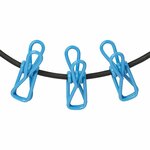 Clothing line elastic with 12 clothes pegs