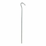 Tent peg 22cm metal with open eye 10 pieces in polybag