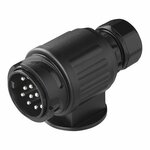Plug 13-pole PVC type Jaeger 9.6 cm with clamp