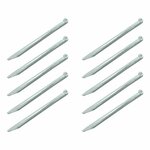 Tent peg 30cm metal half-round 10 pieces in polybag