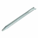 Tent peg 30cm metal half-round 10 pieces in polybag