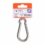 Carabiner 80x8mm, A4 stainless steel AISI 316, 870 daN