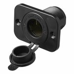 Cigarette lighter flush-mounted socket 12V/24V with sealing cap