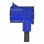 Angled CEE contrast plug + Schuko socket