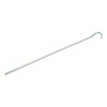 Tent peg 25cm metal with open eye 10 pieces in polybag