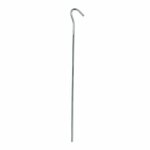 Tent peg 25cm metal with open eye 10 pieces in polybag