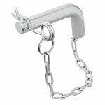 Lock pin with locking pin and chain for support leg 341522