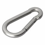 Stainless steel snap hook 8x80 mm 2 pieces