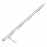 Ground pin 50 cm galvanized steel with L-hook