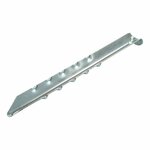Tent peg 30cm metal ribbed 2 pieces in polybag