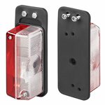 Width light red/white 92x42mm on holder