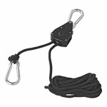 Hoist with ratchet and rope - set of 2 pieces 68kg