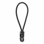 Elastic loop with plastic hook - set of 10 pieces