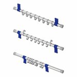 Tent coat rack 8-hook