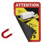 Magnetic sticker Attention Angles Morts!Truck