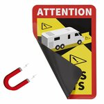 Magnetic sticker Attention Angles Morts!camper