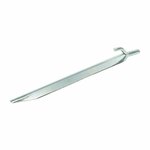 Tent peg 25cm metal with hook 6 pieces in polybag