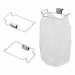 Garbage bag holder door attachment