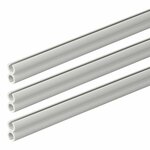 Double tent rail 80 cm - set of 3 pieces